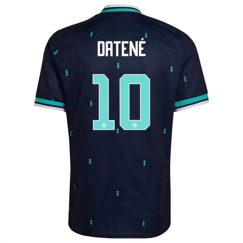 גברים גרמניה Elia Datené #10 כהה כחול שמיים לבן הרחק ג'רזי 26-28 חולצה קצרה