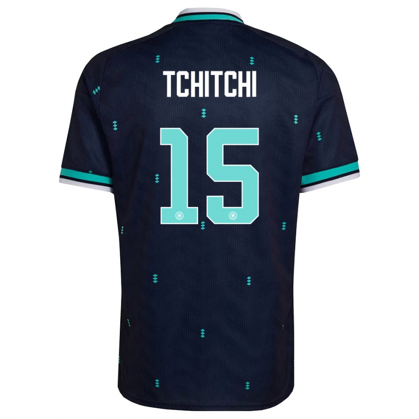 גברים גרמניה Dahrel Tchitchi #15 כהה כחול שמיים לבן הרחק ג'רזי 26-28 חולצה קצרה