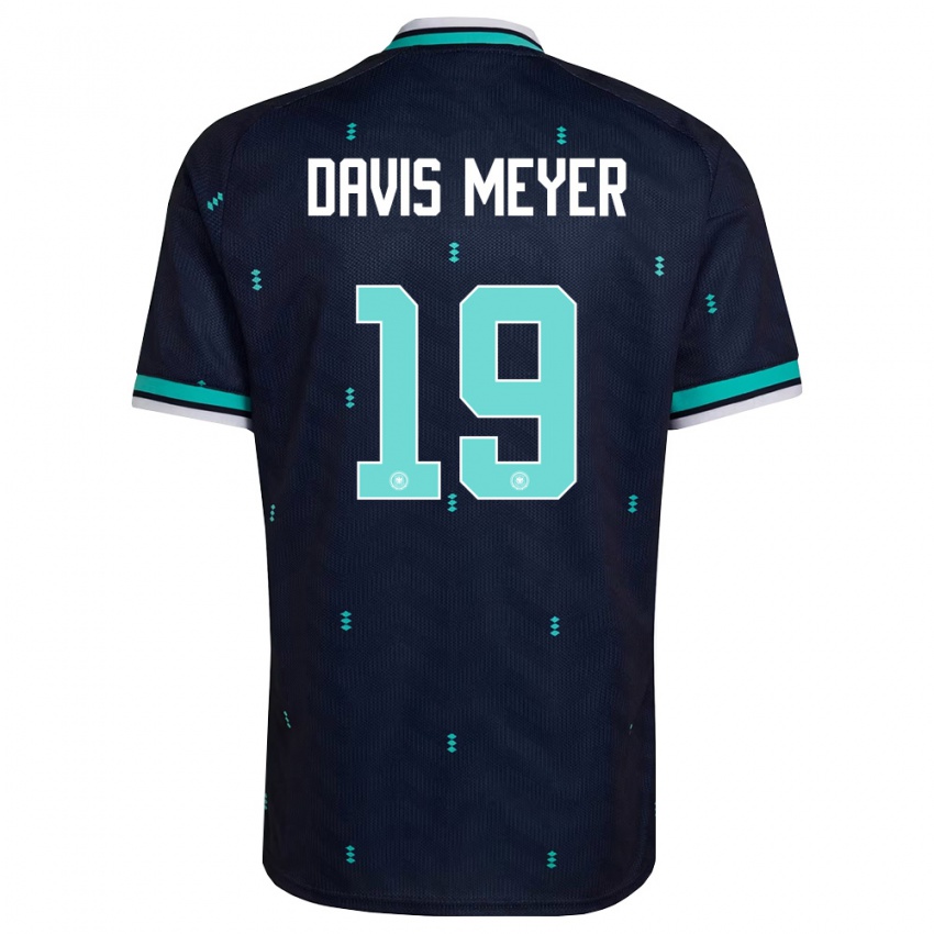 גברים גרמניה John Davis Meyer #19 כהה כחול שמיים לבן הרחק ג'רזי 26-28 חולצה קצרה