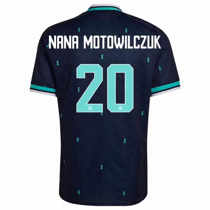 גברים גרמניה Kevin Nana Motowilczuk #20 כהה כחול שמיים לבן הרחק ג'רזי 26-28 חולצה קצרה