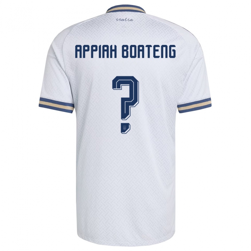 גברים איטליה Matthew Appiah Boateng #0 שמנת כהה זהב הרחק ג'רזי 26-28 חולצה קצרה