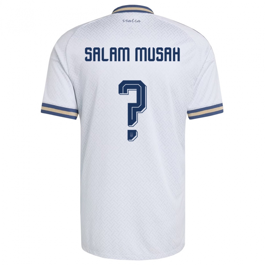 גברים איטליה Abdl Salam Musah #0 שמנת כהה זהב הרחק ג'רזי 26-28 חולצה קצרה