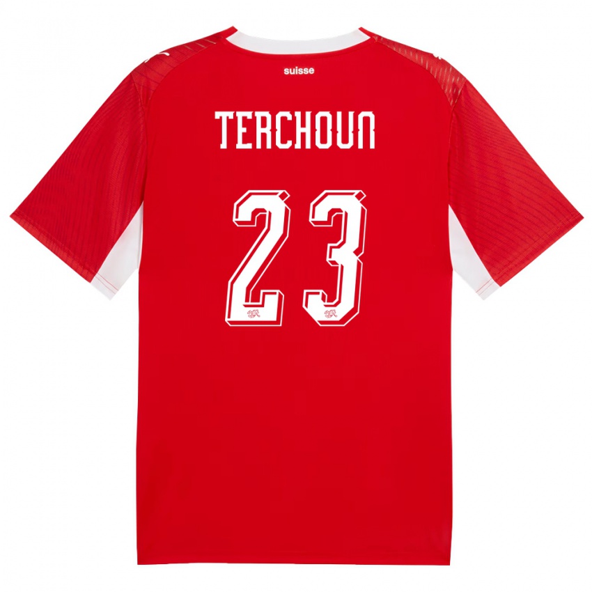 נשים שווייץ סריינה פרידלי #23 אדום לבן ג'רזי ביתית 26-28 חולצה קצרה