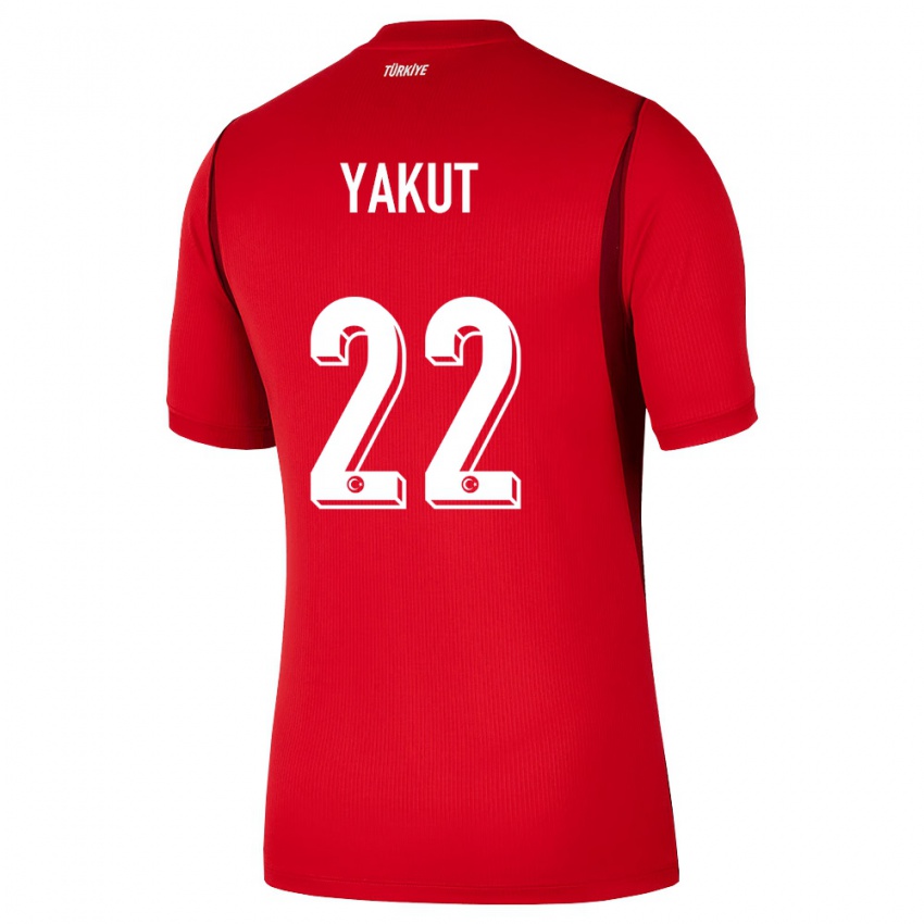 נשים טורקיה Narin Yakut #22 אדום בורדו ג'רזי ביתית 26-28 חולצה קצרה
