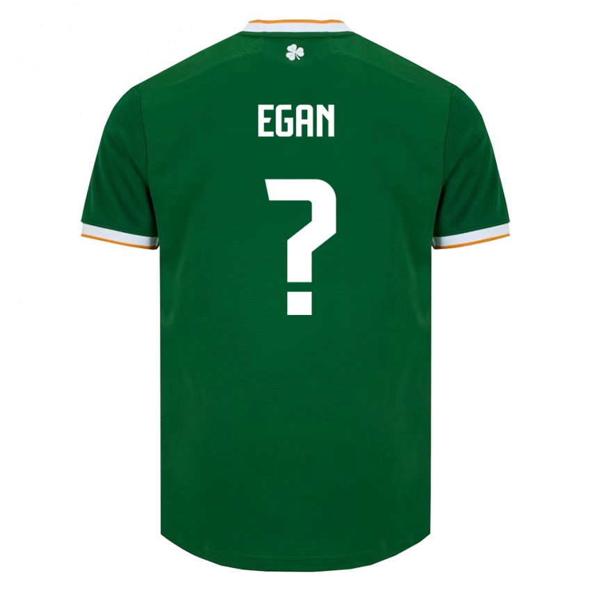 נשים אירלנד Curtis Egan #0 ירוק כהה לבן ג'רזי ביתית 26-28 חולצה קצרה