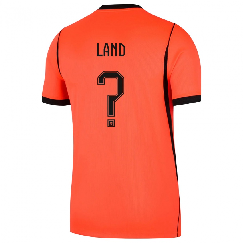 נשים הולנד טיכו לאנד #0 כתום שחור ג'רזי ביתית 26-28 חולצה קצרה