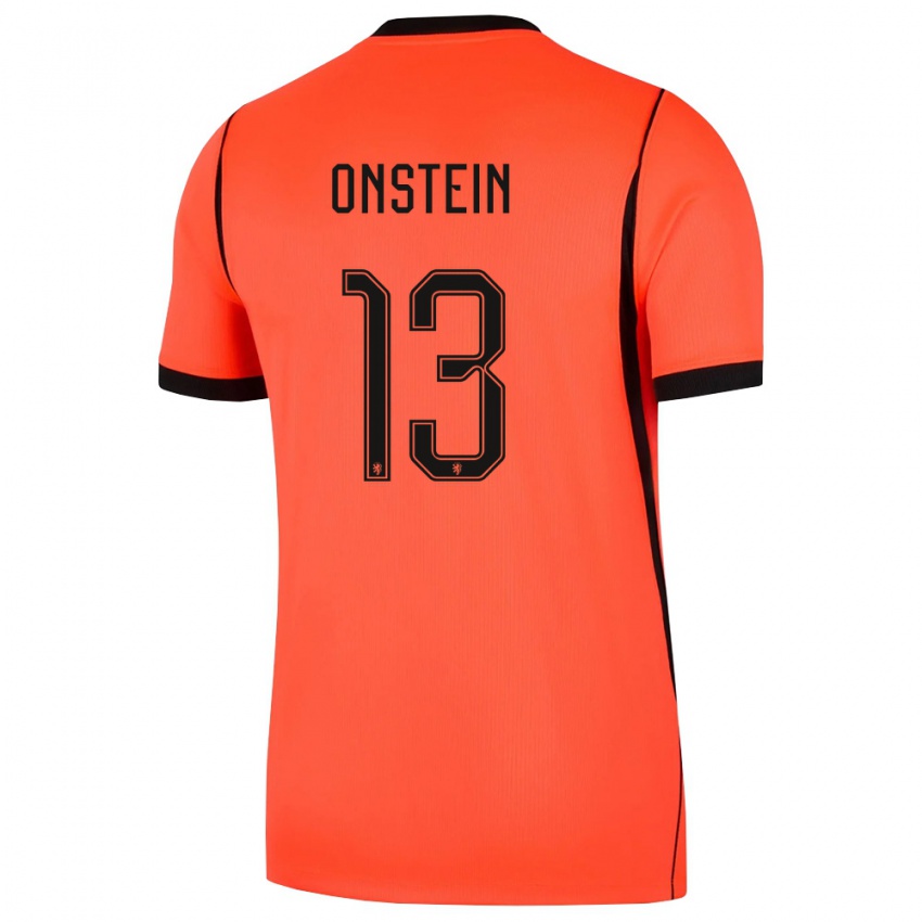 נשים הולנד Juwensley Onstein #13 כתום שחור ג'רזי ביתית 26-28 חולצה קצרה
