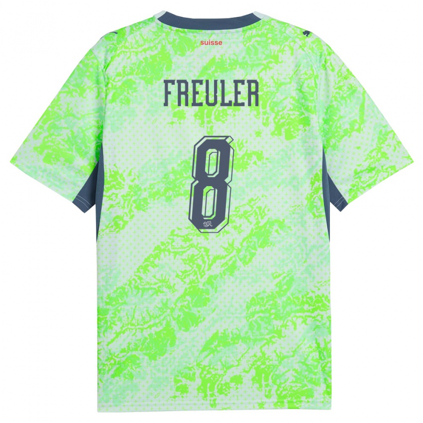 נשים שווייץ רמו פרולר #8 ירוק כהה הרחק ג'רזי 26-28 חולצה קצרה