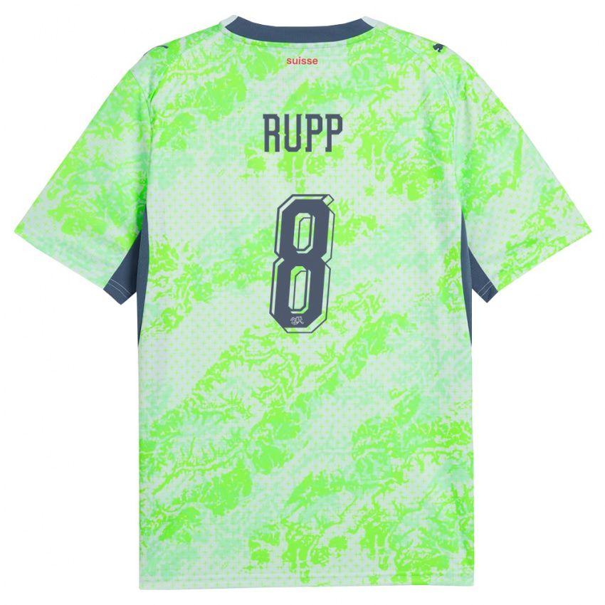 נשים שווייץ נואה רופ #8 ירוק כהה הרחק ג'רזי 26-28 חולצה קצרה