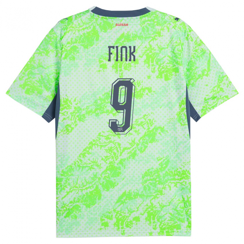 נשים שווייץ בראדלי פינק #9 ירוק כהה הרחק ג'רזי 26-28 חולצה קצרה