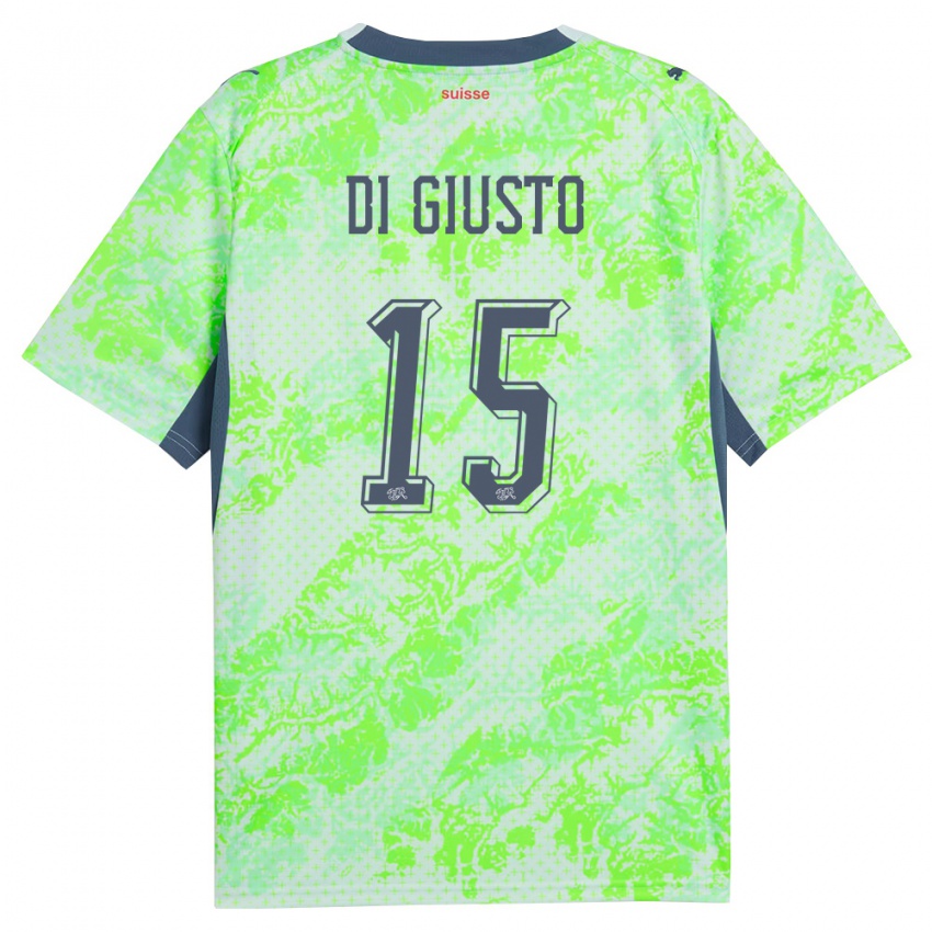 נשים שווייץ נביו די ג׳וסטו #15 ירוק כהה הרחק ג'רזי 26-28 חולצה קצרה