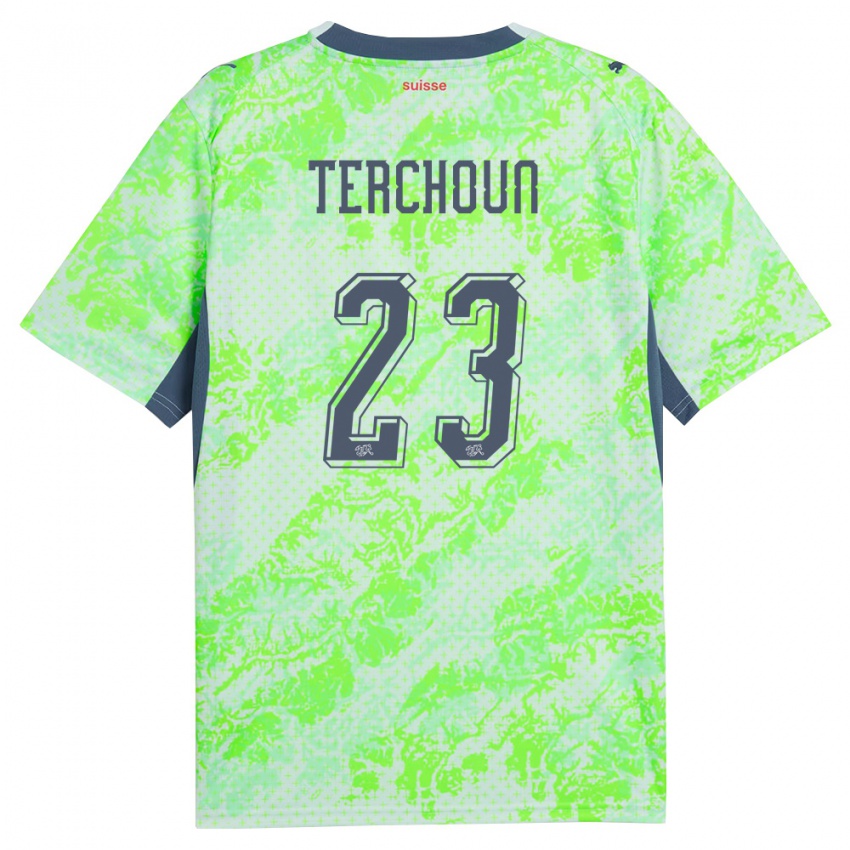 נשים שווייץ סריינה פרידלי #23 ירוק כהה הרחק ג'רזי 26-28 חולצה קצרה