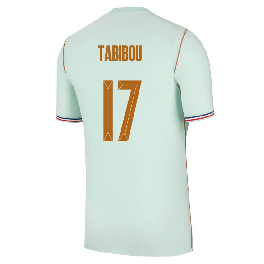נשים צרפת Dehmaine Tabibou #17 ירוק זהב הרחק ג'רזי 26-28 חולצה קצרה