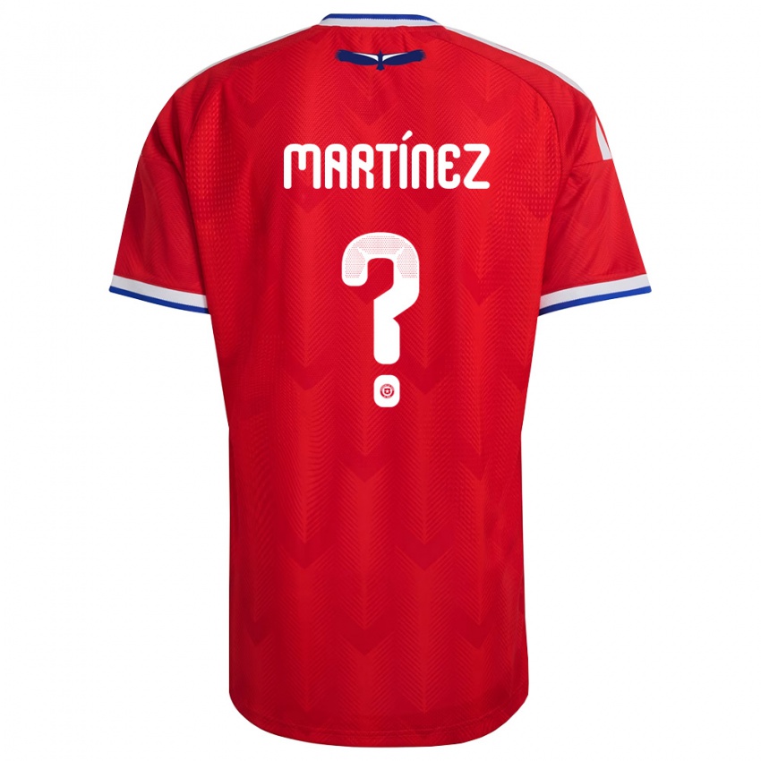 ילדים צ'ילה Vicente Martínez #0 אדום לבן כחול ג'רזי ביתית 26-28 חולצה קצרה