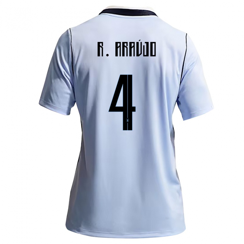 ילדים אורוגוואי רונלד אראוחו #4 כחול שמיים לבן ג'רזי ביתית 26-28 חולצה קצרה