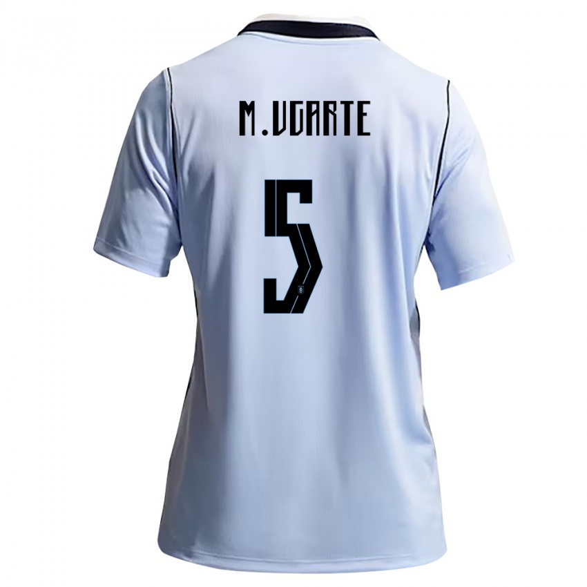 ילדים אורוגוואי מנואל אוגרטה #5 כחול שמיים לבן ג'רזי ביתית 26-28 חולצה קצרה