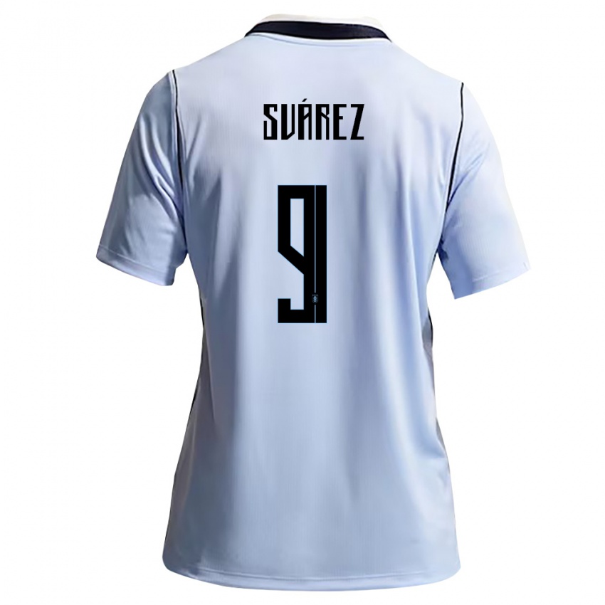 ילדים אורוגוואי לואיס אלברטו סוארס #9 כחול שמיים לבן ג'רזי ביתית 26-28 חולצה קצרה