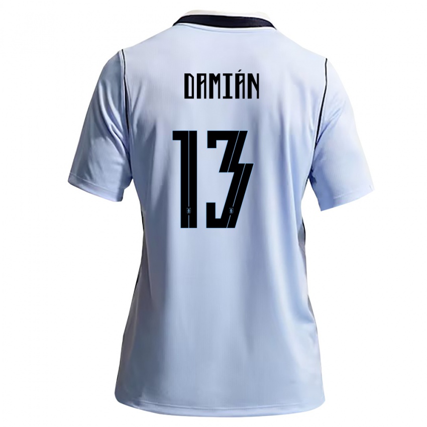 ילדים אורוגוואי דמיאן סוארס #13 כחול שמיים לבן ג'רזי ביתית 26-28 חולצה קצרה