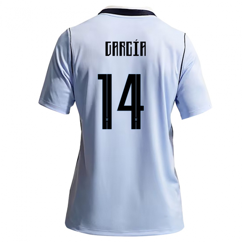ילדים אורוגוואי דמיאן גרסיה #14 כחול שמיים לבן ג'רזי ביתית 26-28 חולצה קצרה