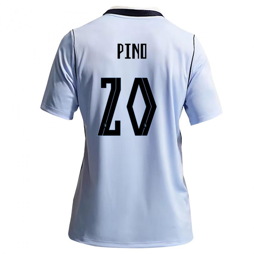 ילדים אורוגוואי Lucas Pino #20 כחול שמיים לבן ג'רזי ביתית 26-28 חולצה קצרה
