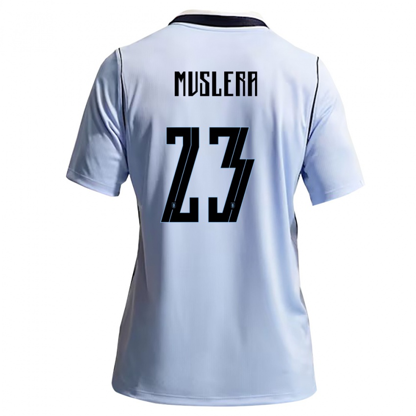 ילדים אורוגוואי פרננדו מוסלרה #23 כחול שמיים לבן ג'רזי ביתית 26-28 חולצה קצרה