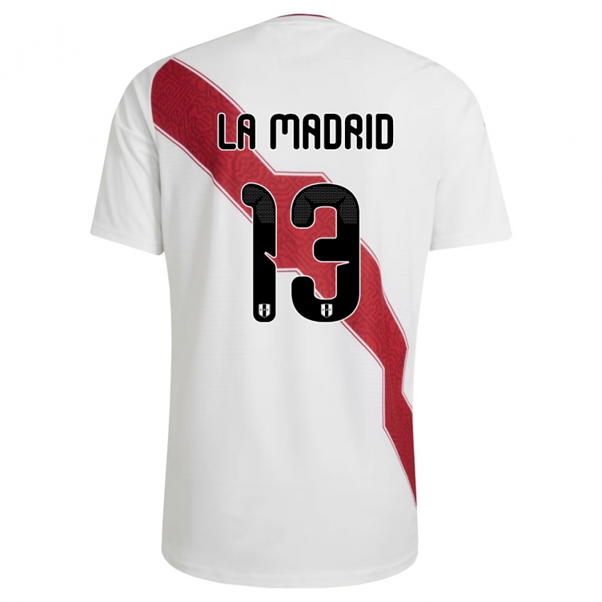 ילדים פרו Robert La Madrid #13 לבן אדום שחור ג'רזי ביתית 26-28 חולצה קצרה