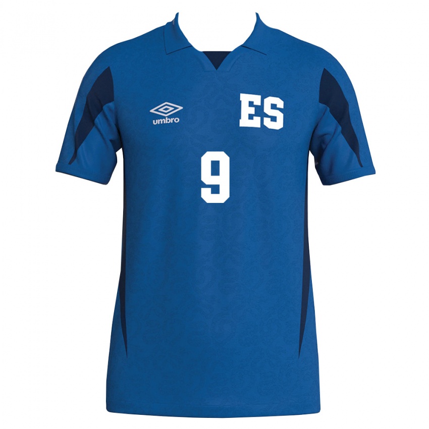 ילדים אל סלוודור בריאן חיל #9 כחול כהה ג'רזי ביתית 26-28 חולצה קצרה