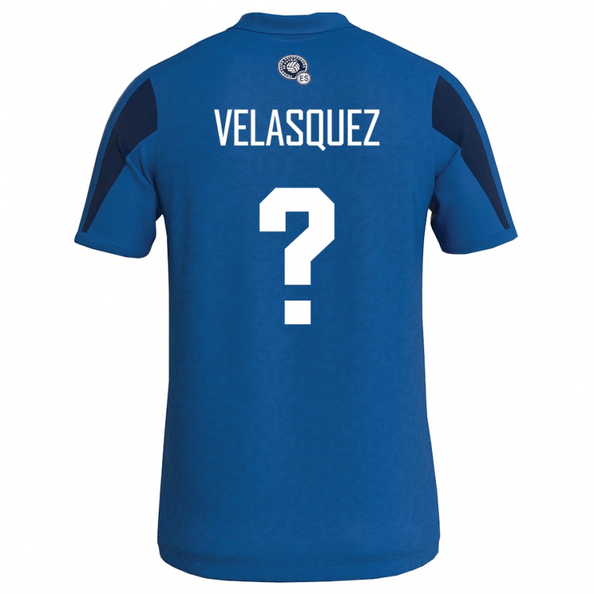 ילדים אל סלוודור חורחה ולסקז #0 כחול כהה ג'רזי ביתית 26-28 חולצה קצרה