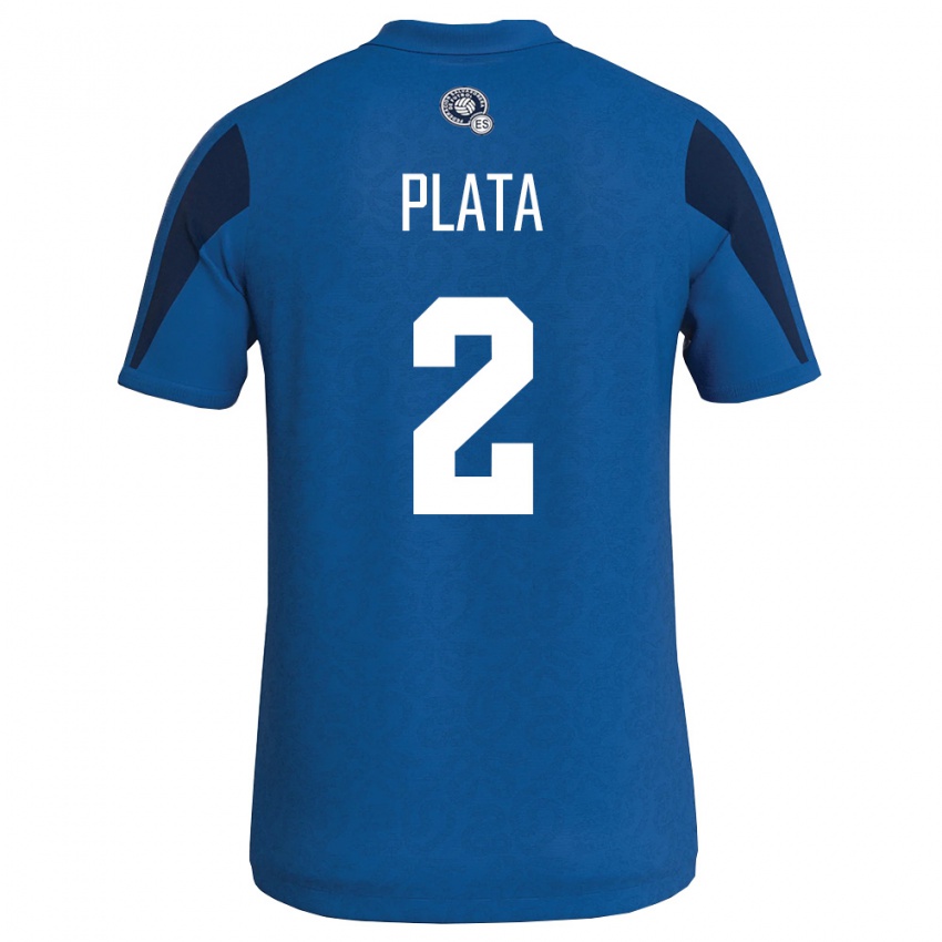 ילדים אל סלוודור ז׳ואנה אליזה פלאטה #2 כחול כהה ג'רזי ביתית 26-28 חולצה קצרה