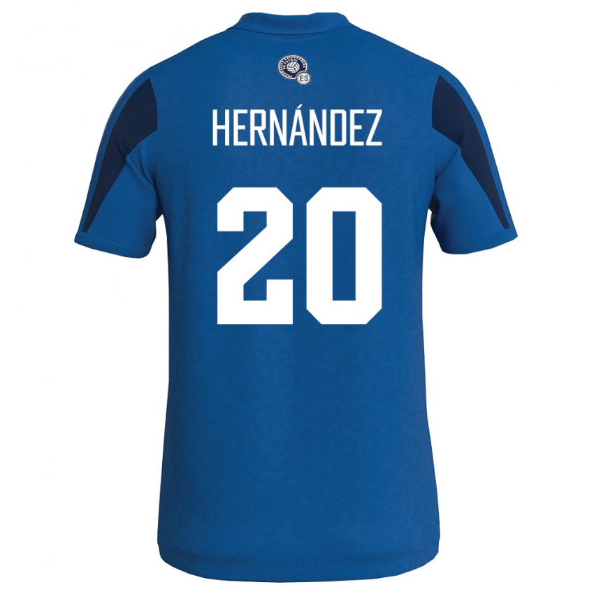 ילדים אל סלוודור Roberto Hernández #20 כחול כהה ג'רזי ביתית 26-28 חולצה קצרה