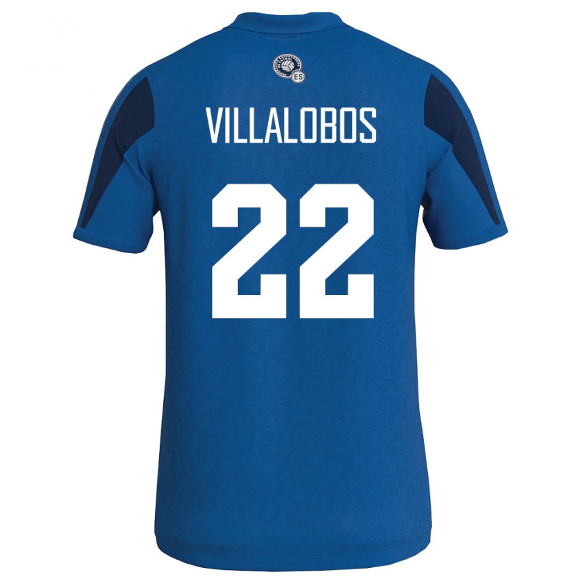 ילדים אל סלוודור בנג'י ויאלובוס #22 כחול כהה ג'רזי ביתית 26-28 חולצה קצרה