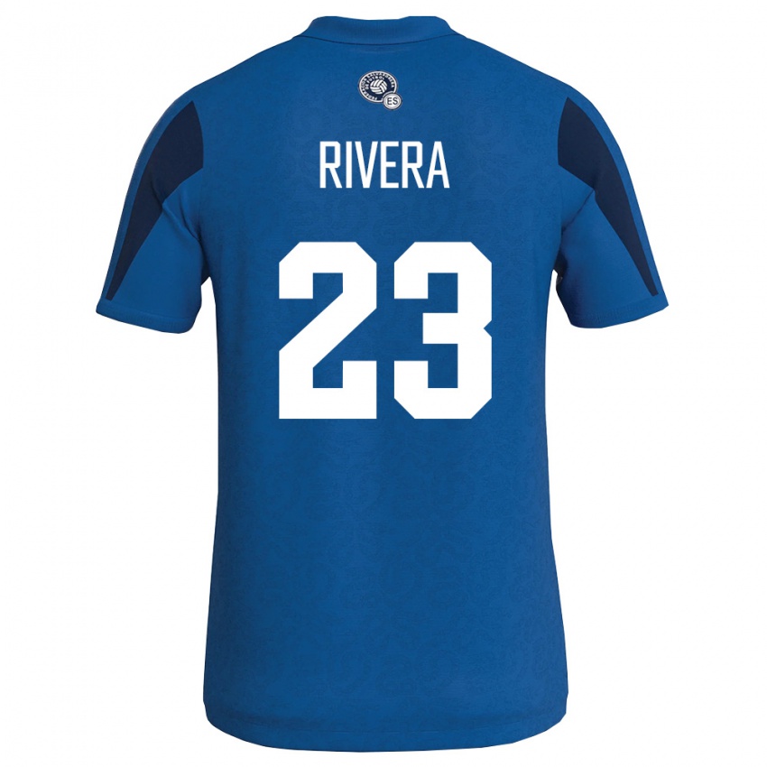 ילדים אל סלוודור Noel Rivera #23 כחול כהה ג'רזי ביתית 26-28 חולצה קצרה