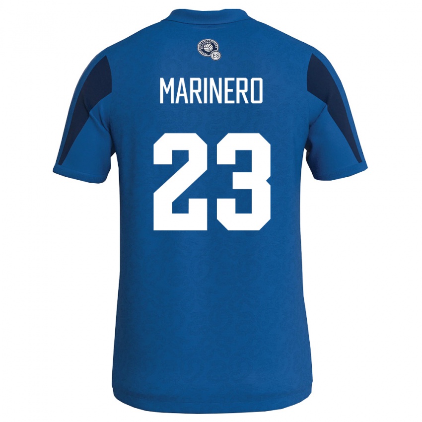 ילדים אל סלוודור אמבר סיילור #23 כחול כהה ג'רזי ביתית 26-28 חולצה קצרה