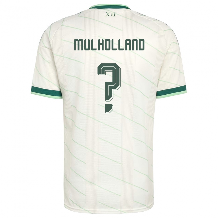 ילדים צפון אירלנד Michael Mulholland #0 לבן ירוק הרחק ג'רזי 26-28 חולצה קצרה