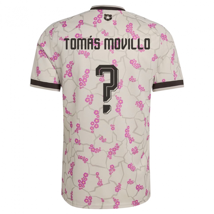 ילדים צ'ילה José Tomás Movillo #0 לבן סגול הרחק ג'רזי 26-28 חולצה קצרה