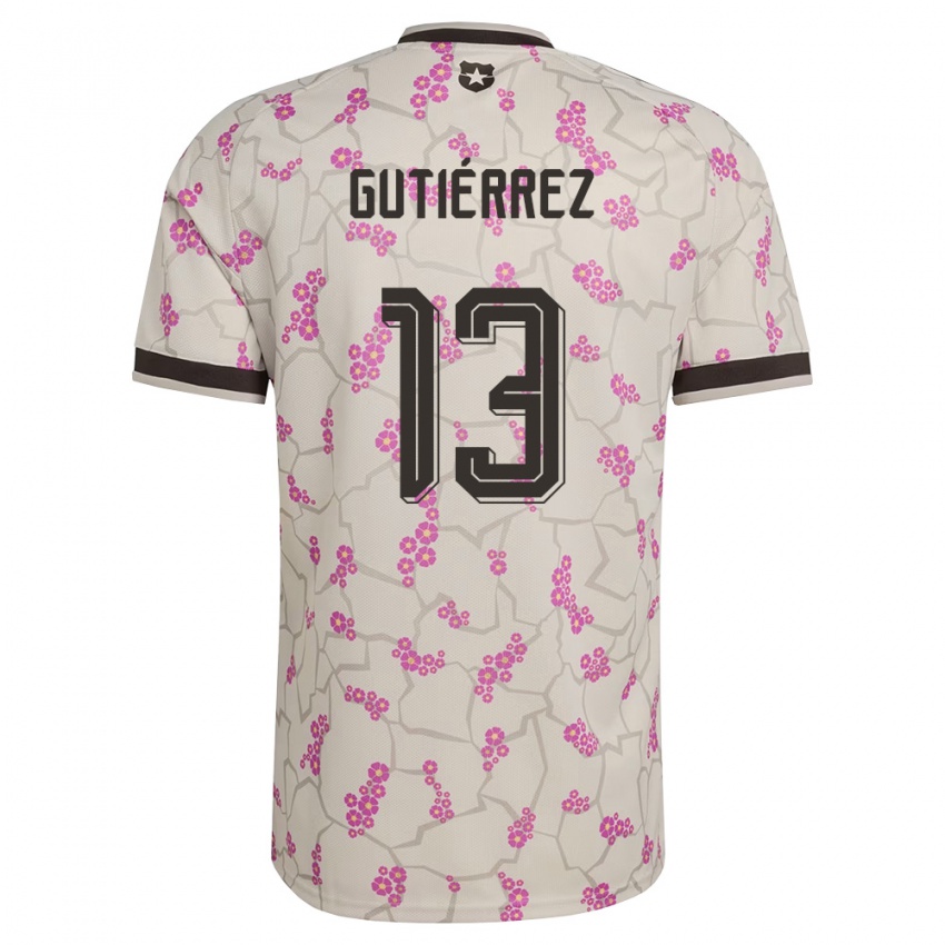 ילדים צ'ילה Javier Gutiérrez #13 לבן סגול הרחק ג'רזי 26-28 חולצה קצרה