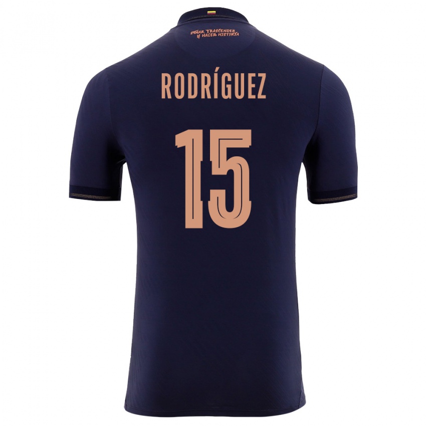 ילדים אקוודור Juan Rodríguez #15 כהה זהב הרחק ג'רזי 26-28 חולצה קצרה