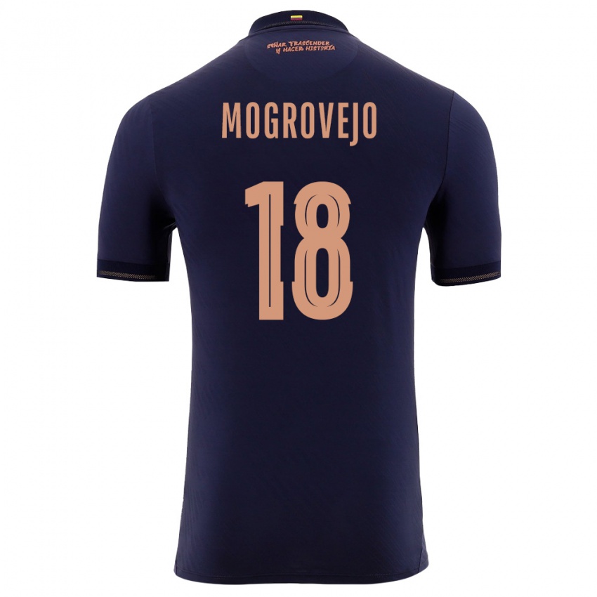 ילדים אקוודור Juan Mogrovejo #18 כהה זהב הרחק ג'רזי 26-28 חולצה קצרה
