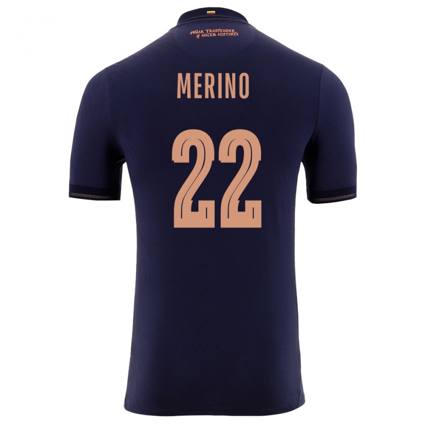 ילדים אקוודור Matías Merino #22 כהה זהב הרחק ג'רזי 26-28 חולצה קצרה