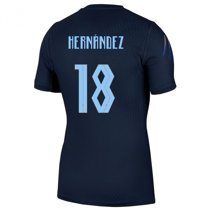 ילדים אורוגוואי Tomás Hernández #18 שחור כחול הרחק ג'רזי 26-28 חולצה קצרה