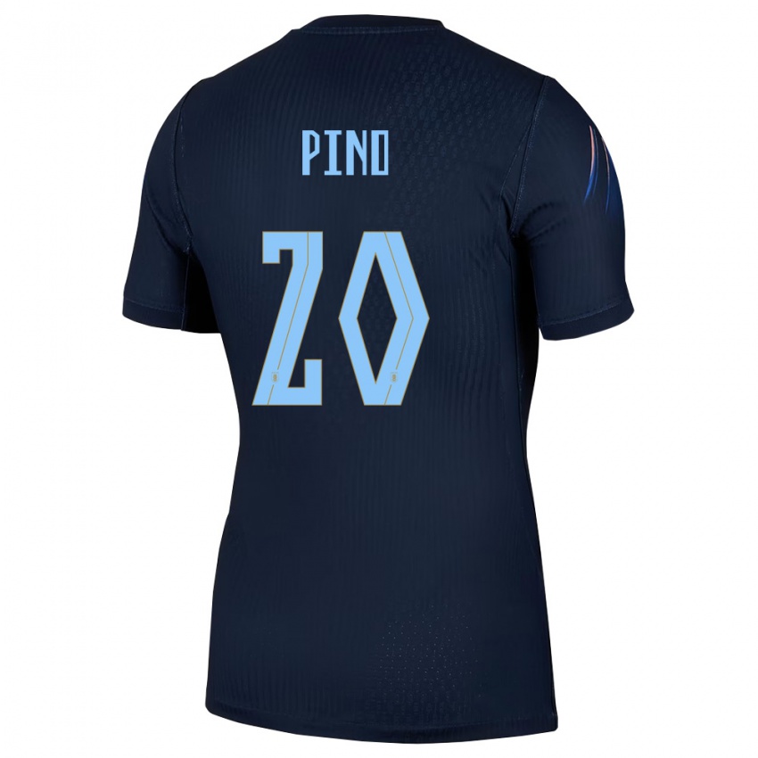 ילדים אורוגוואי Lucas Pino #20 שחור כחול הרחק ג'רזי 26-28 חולצה קצרה