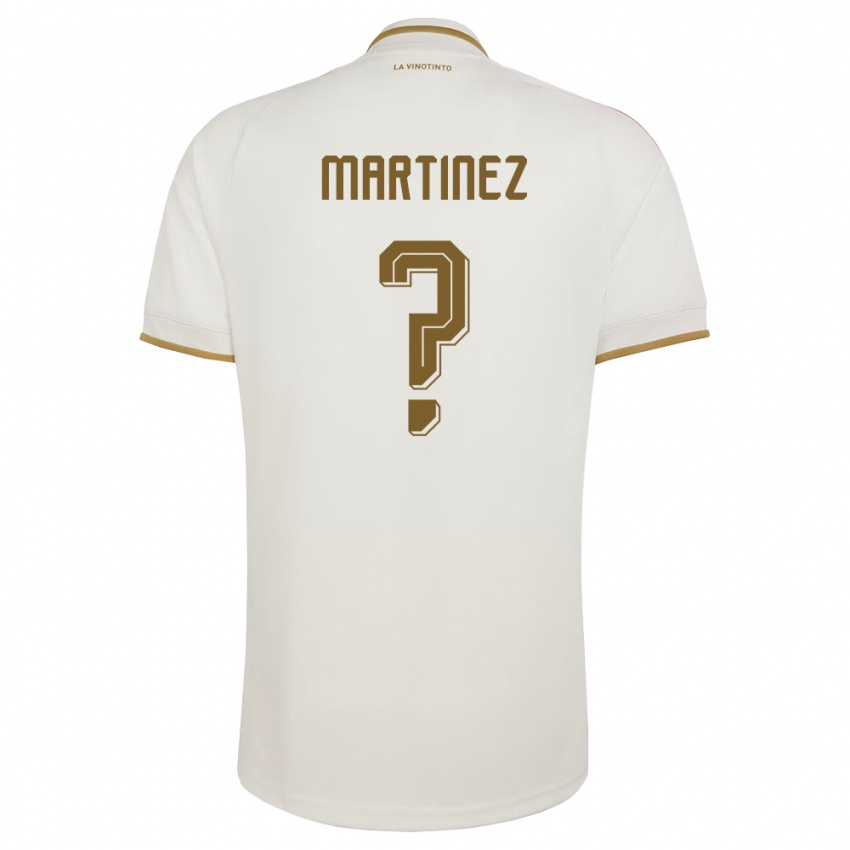ילדים ונצואלה Chris Martinez #0 שמנת צהוב הרחק ג'רזי 26-28 חולצה קצרה