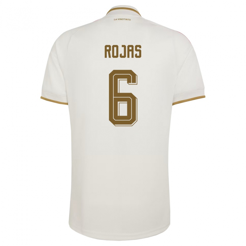 ילדים ונצואלה Carlos Rojas #6 שמנת צהוב הרחק ג'רזי 26-28 חולצה קצרה