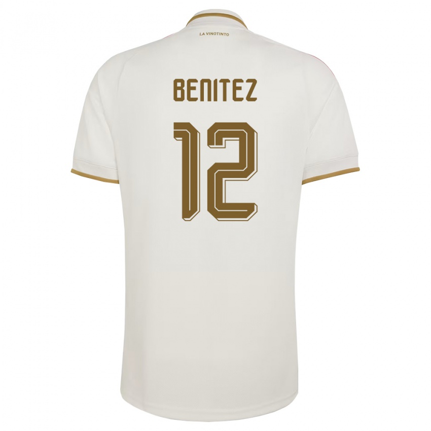 ילדים ונצואלה Frankarlos Benítez #12 שמנת צהוב הרחק ג'רזי 26-28 חולצה קצרה