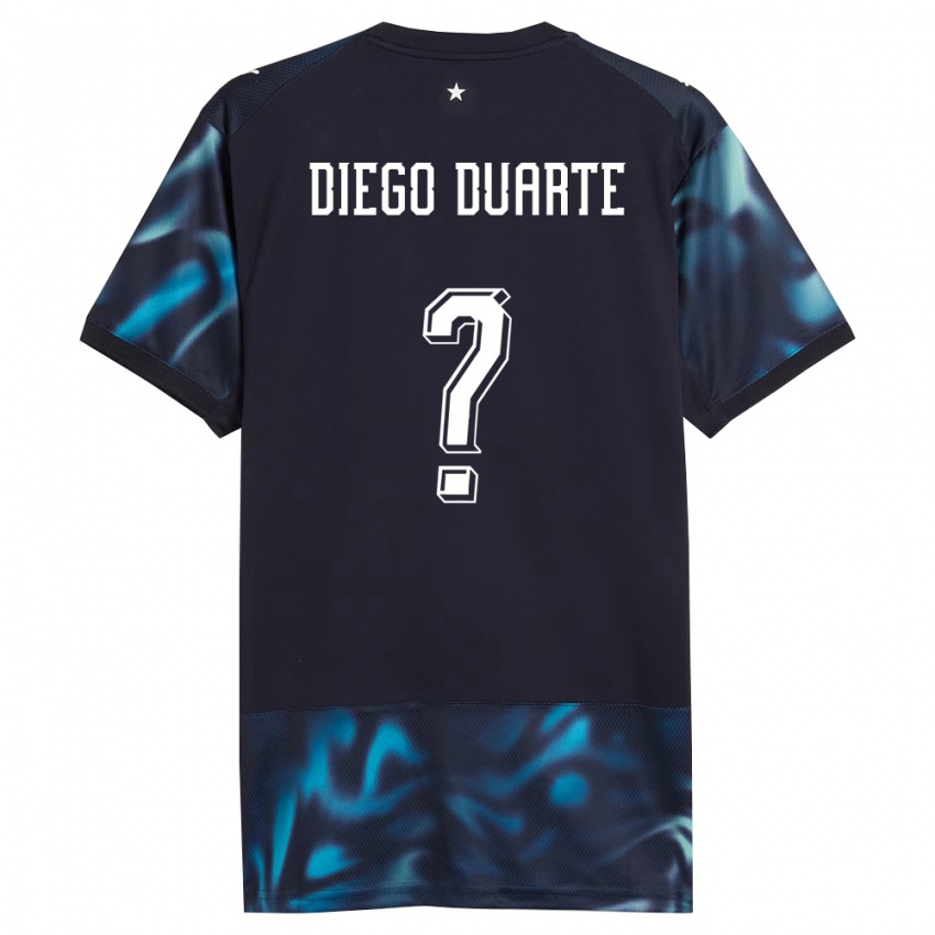 ילדים פרגוואי Diego Duarte #0 כהה כחול שמיים הרחק ג'רזי 26-28 חולצה קצרה