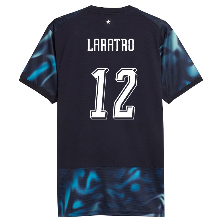 ילדים פרגוואי Rainero Laratro #12 כהה כחול שמיים הרחק ג'רזי 26-28 חולצה קצרה