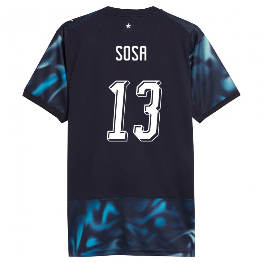 ילדים פרגוואי Alex Sosa #13 כהה כחול שמיים הרחק ג'רזי 26-28 חולצה קצרה