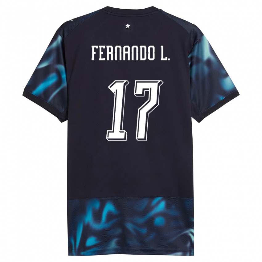 ילדים פרגוואי Fernando Leguizamón #17 כהה כחול שמיים הרחק ג'רזי 26-28 חולצה קצרה
