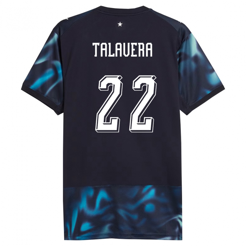 ילדים פרגוואי Javier Talavera #22 כהה כחול שמיים הרחק ג'רזי 26-28 חולצה קצרה