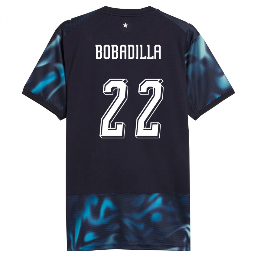 ילדים פרגוואי Dylan Bobadilla #22 כהה כחול שמיים הרחק ג'רזי 26-28 חולצה קצרה